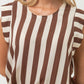 Aimee Shirt - Chocolate Stripes