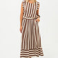 Sorrento Skirt - Chocolate Stripes