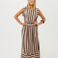 Sorrento Skirt - Chocolate Stripes