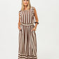 Sorrento Skirt - Chocolate Stripes