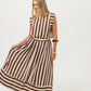 Sorrento Skirt - Chocolate Stripes