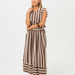Sorrento Skirt - Chocolate Stripes