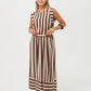 Sorrento Skirt - Chocolate Stripes