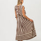 Sorrento Skirt - Chocolate Stripes