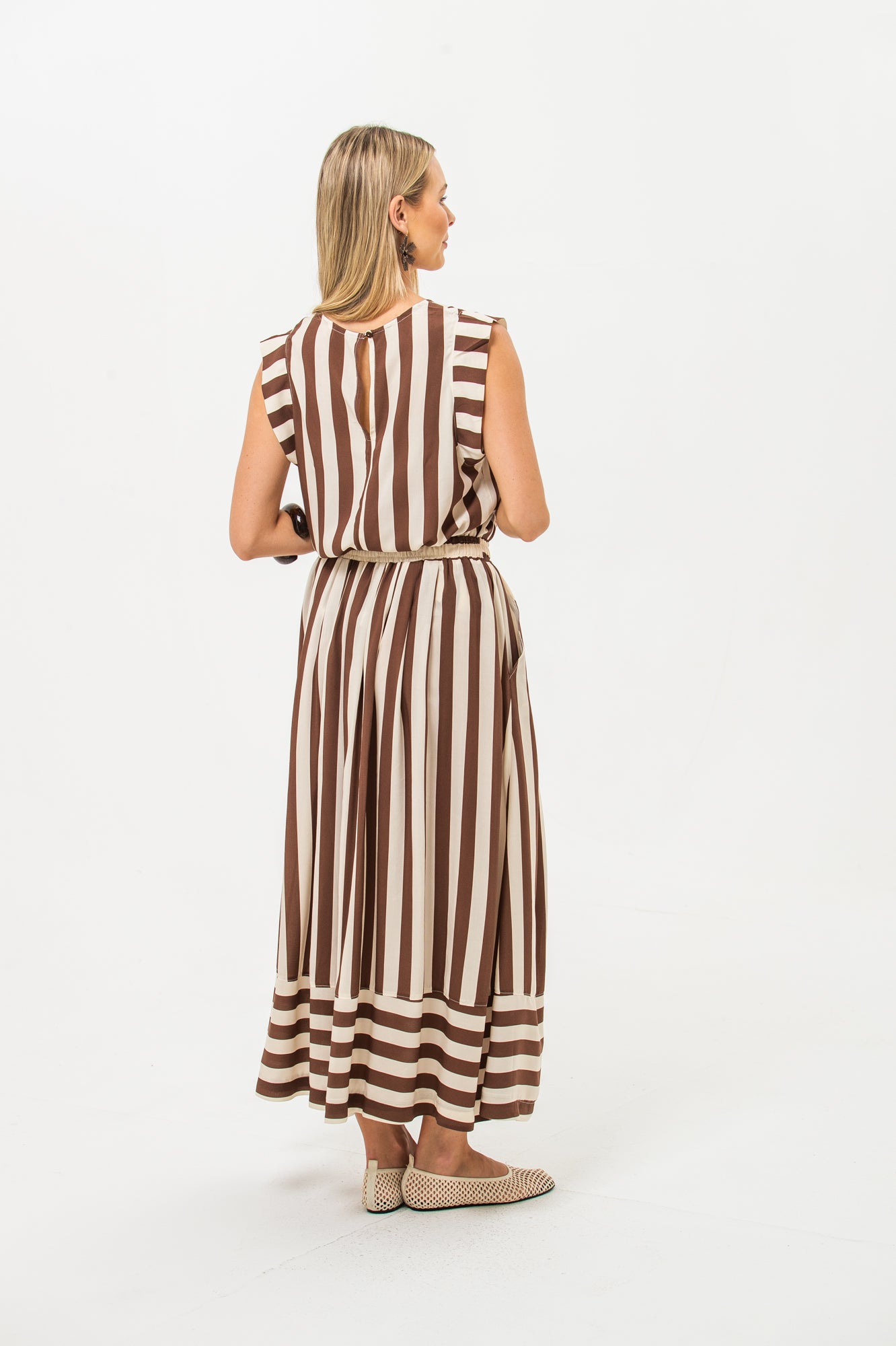 Sorrento Skirt - Chocolate Stripes