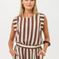 Aimee Shirt - Chocolate Stripes