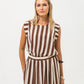 Aimee Shirt - Chocolate Stripes