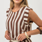 Aimee Shirt - Chocolate Stripes
