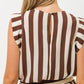 Aimee Shirt - Chocolate Stripes