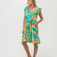 Ella Frill Dress - Tropical