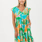 Ella Frill Dress - Tropical