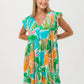 Ella Frill Dress - Tropical