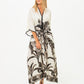 Georgia Kaftan Maxi Dress - Black and White