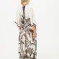 Georgia Kaftan Maxi Dress - Black and White