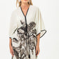 Georgia Kaftan Maxi Dress - Black and White