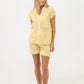 Short Mandarin Pyjama Set - Butter Yellow
