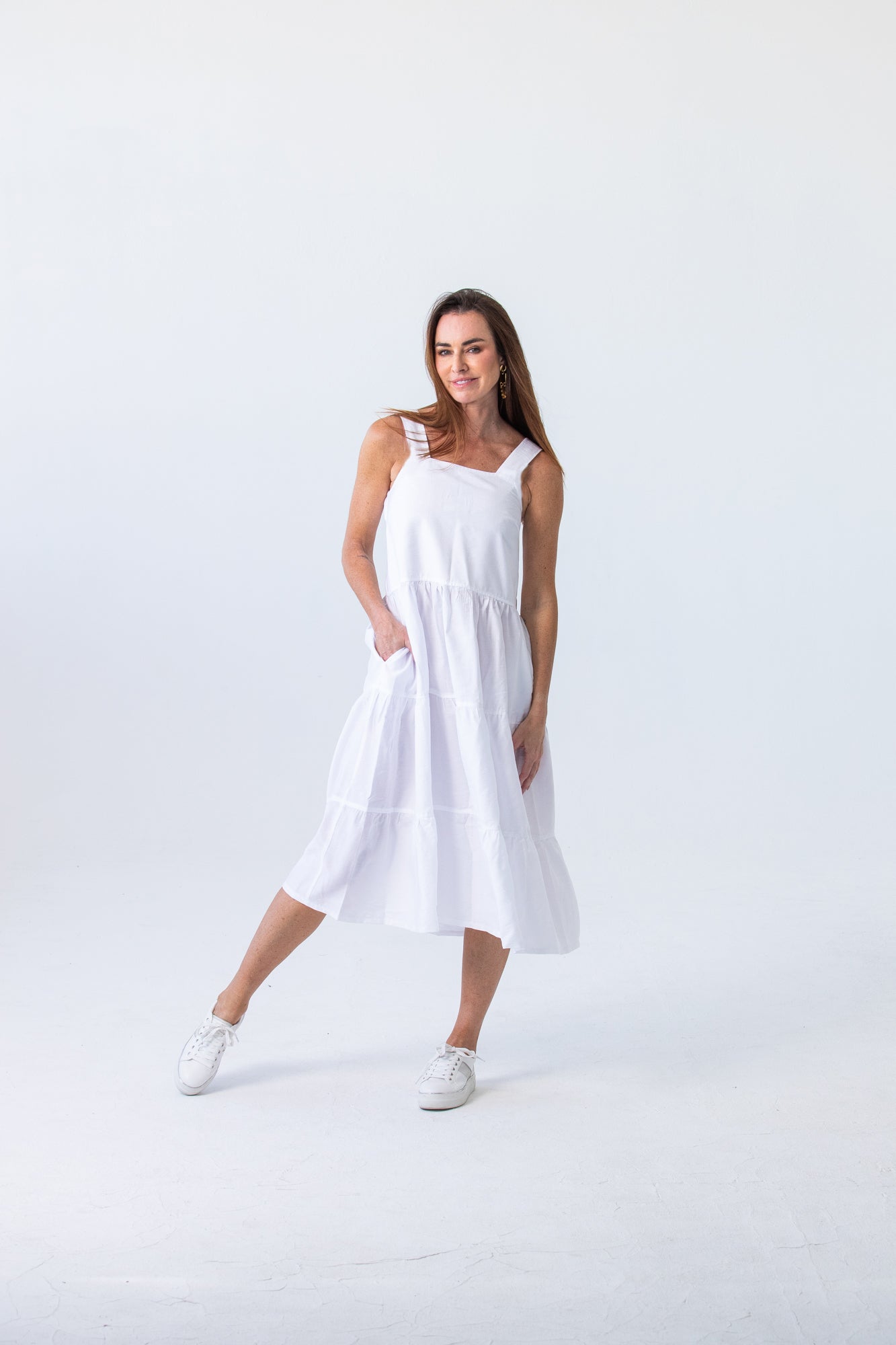 Barbados Sundress - White