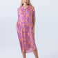 Tahiti Shirt Dress - Pink & Orange