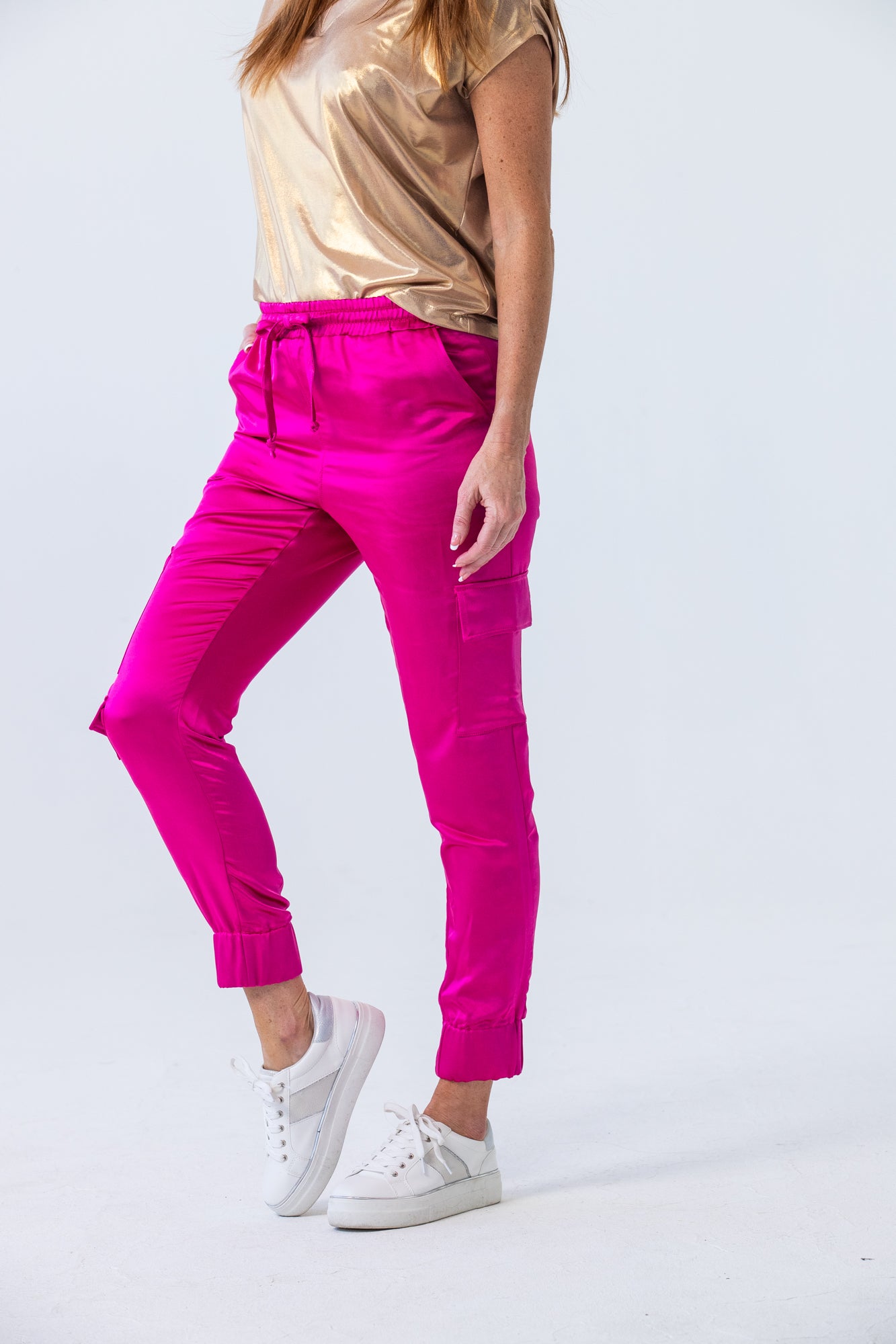 Boston Cargo Pants - Hot Pink