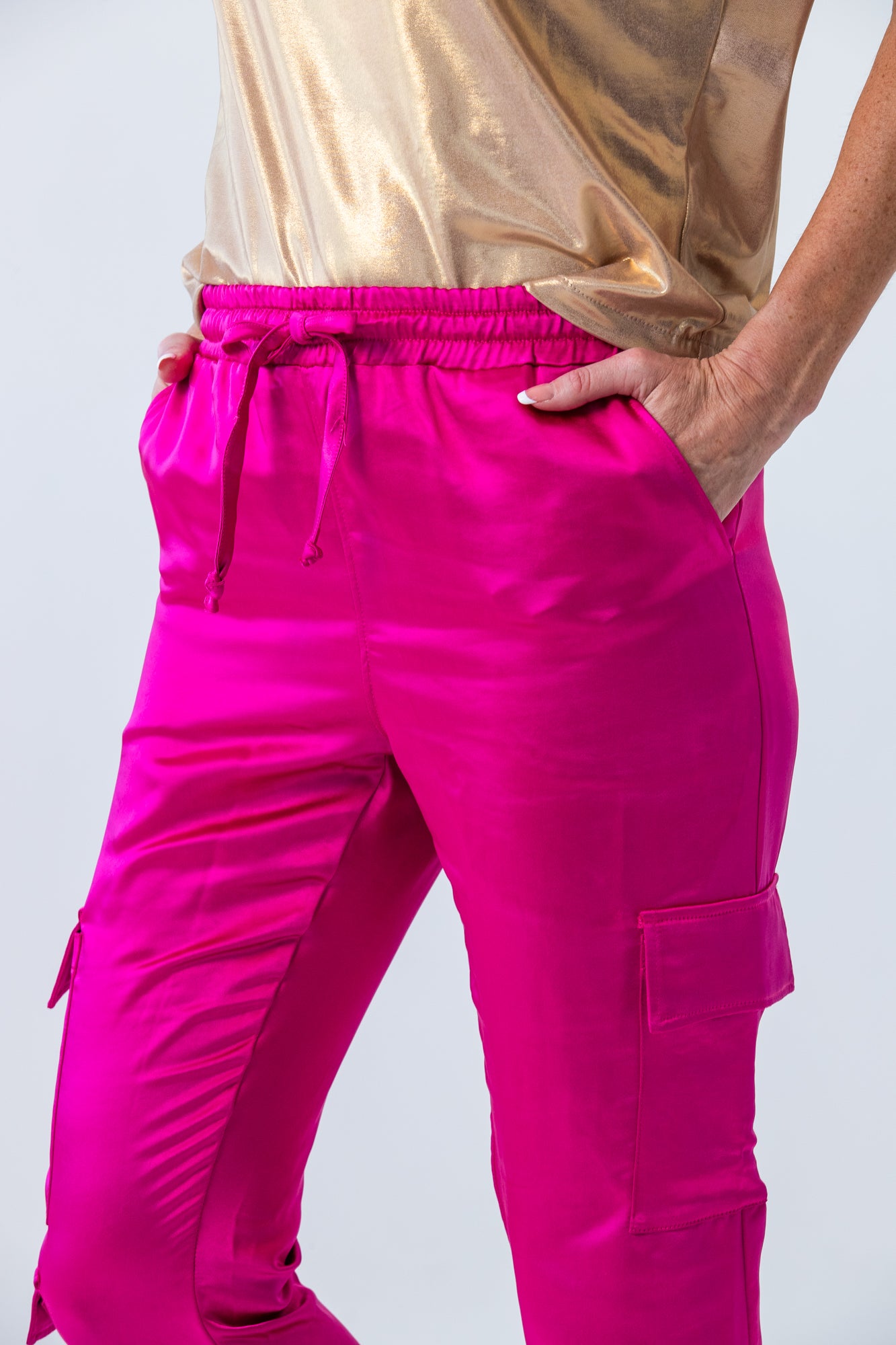 Boston Cargo Pants - Hot Pink