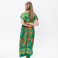 Riveria Dress - Green and Orange