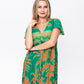 Riveria Dress - Green and Orange