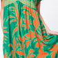 Riveria Dress - Green and Orange
