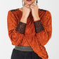 Paros Winter Puff Tee - Bronze velour and sequins