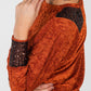 Paros Winter Puff Tee - Bronze velour and sequins