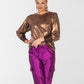 Paros Winter Puff Tee - Bronze & Sequins