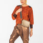 Paros Winter Puff Tee - Bronze velour and sequins