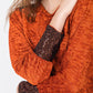 Paros Winter Puff Tee - Bronze velour and sequins