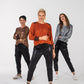 Paros Winter Puff Tee - Bronze velour and sequins