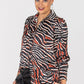 Tokyo Collar shirt - Black and Rust