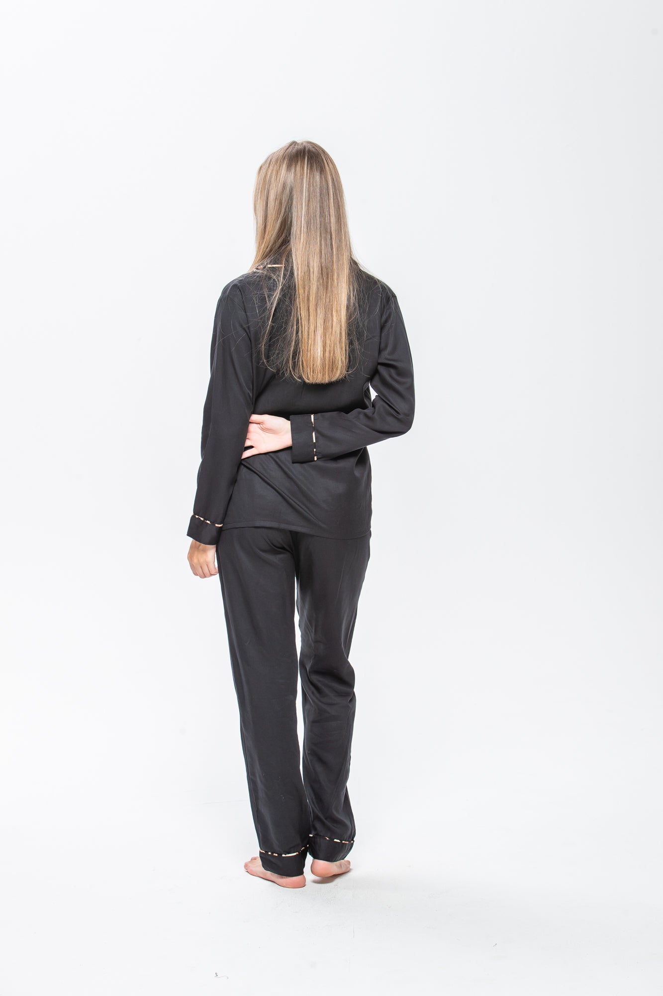 Long Pyjama Set - Black