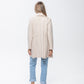 Kate Waterfall Coat - Creme