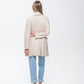 Kate Waterfall Coat - Creme