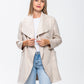 Kate Waterfall Coat - Creme