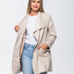 Kate Waterfall Coat - Creme