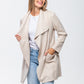Kate Waterfall Coat - Creme