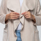 Kate Waterfall Coat - Creme