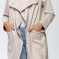 Kate Waterfall Coat - Creme