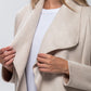 Kate Waterfall Coat - Creme