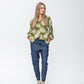 Emma Winter Shirt - Green & Creme