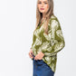Emma Winter Shirt - Green & Creme