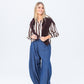 Harper Long Sleeve Shirt - Chocolate and Creme Stripe