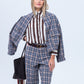 Maya Pants - Chocolate and Blue Check