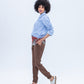Claire Shirt - Blue and White Stripe