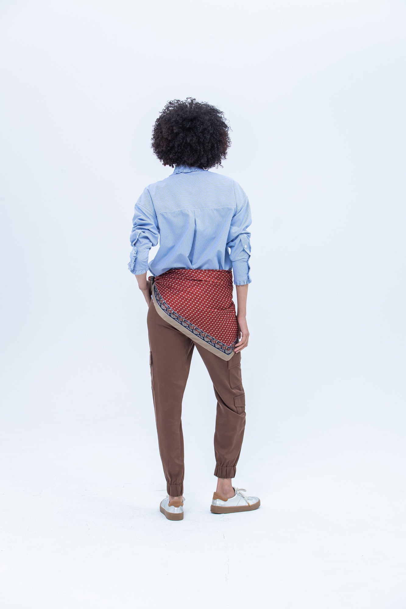 Claire Shirt - Blue and White Stripe