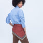 Claire Shirt - Blue and White Stripe